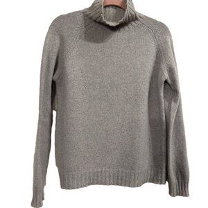 Bartolini Gray 100% Cashmere Turtleneck Sweater Size S Made in Italy